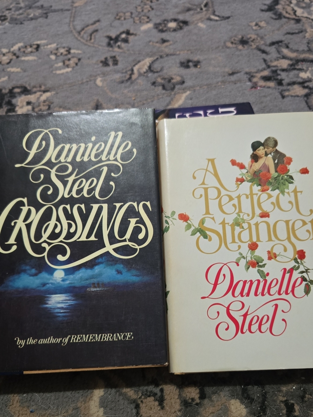 Danielle Steel Hardcover Decorative Book Duo in Black and Cream